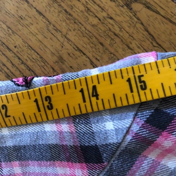 Girl's Youngland Gray & Pink Plaid Dress 5 - Picture 14 of 14